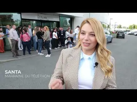 Visite des labos par Santa lors du Téléthon 2025