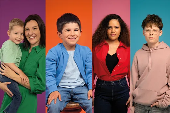 J-10 : retrouvez les histoires des 4 familles ambassadrices du Téléthon 2025