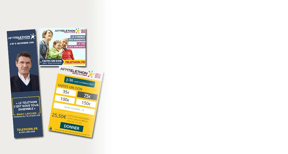 Bannières et widgets Téléthon