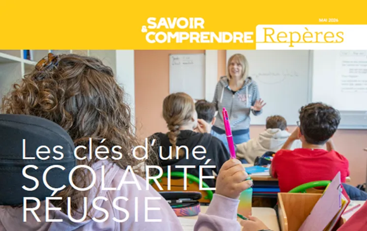 Couverture du Repères « Les clés d'une scolarité réussie »