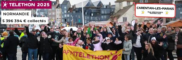 Animation Téléthon en Normandie à Carentan les marais
