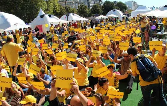 afm telethon lancement bastille 2012