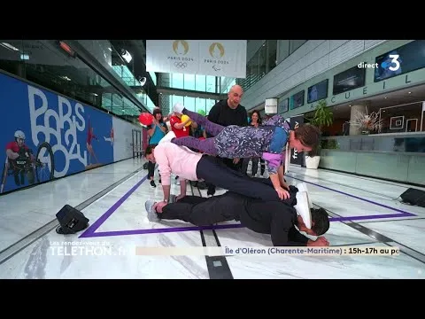 La pyramide des animateurs du Téléthon