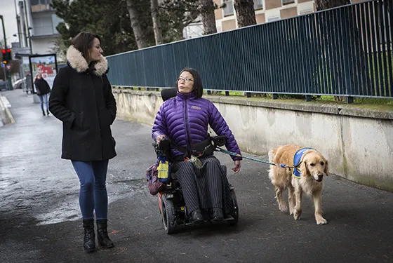 Hélène atteinte d'une myopathie FSH