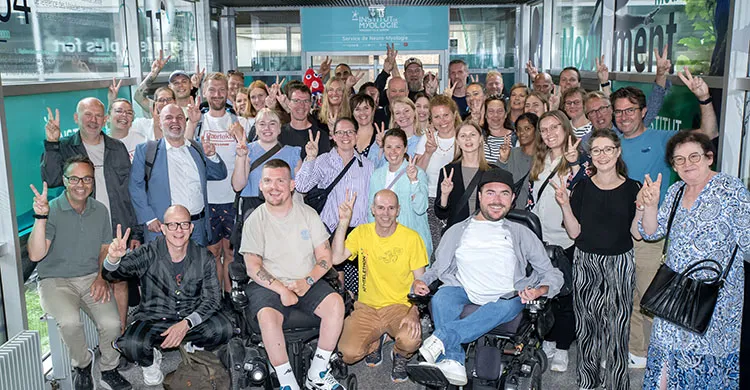 Visite de l'association MuskelsVindfonden à l'Institut de Myologie