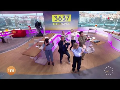 Mika fait la choré du Téléthon Dancing