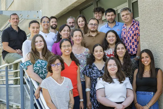 L'équipe d'Alain Lacampagne et Jérémy Fauconnier du Pole MYOccitanie soutenu par l'AFM-Téléthon.