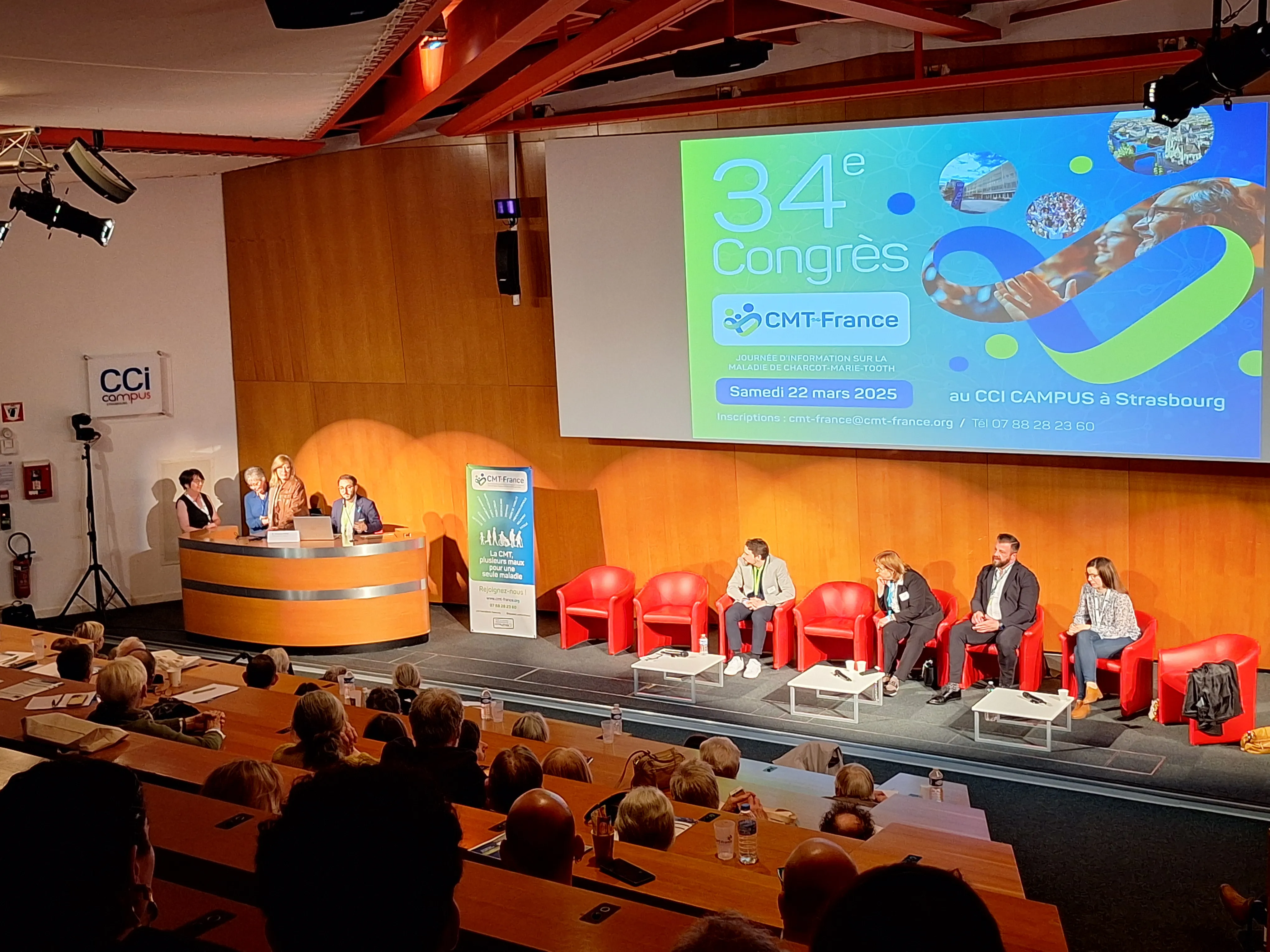 photo prise lors d'une conférence-débat du congrès CMT-France