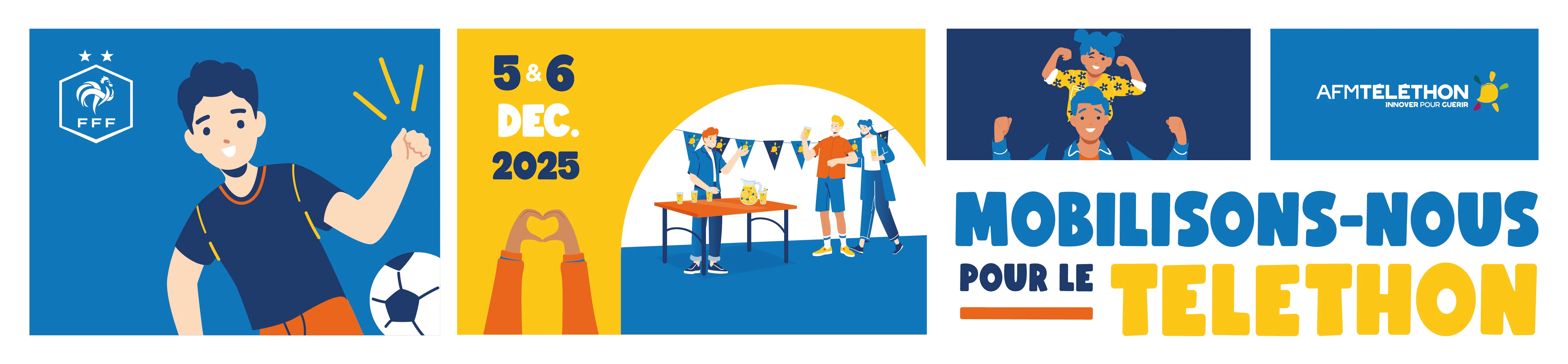 Téléthon foot, une opération de l'AFM-Téléthon et de la Fédération Française de Foot