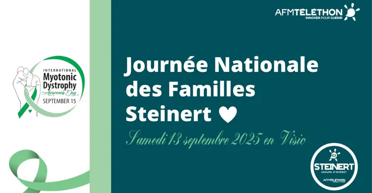 À l’occasion de la 5ᵉ Journée internationale de sensibilisation aux dystrophies myotoniques, le Groupe d’Intérêt Steinert de l’AFM-Téléthon organise une visioconférence ouverte à tous 
