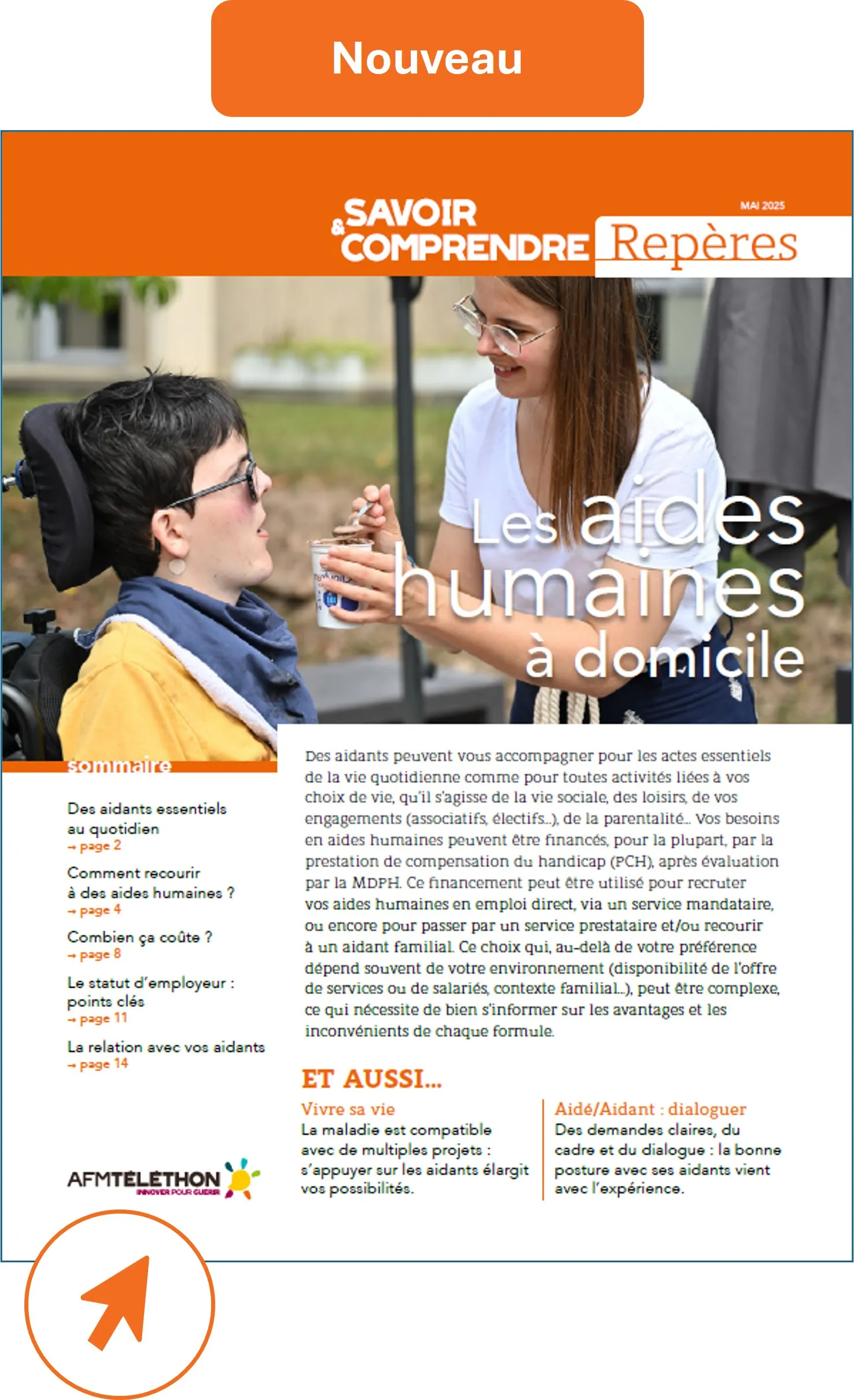 Cover du Repères "Les aides humaines à domicile" Nouveauté