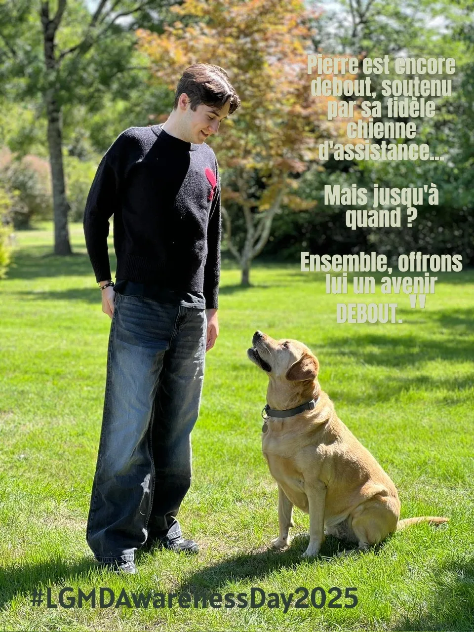 Pierre s'est mobilisé à l'occasion du LGMD Awareness