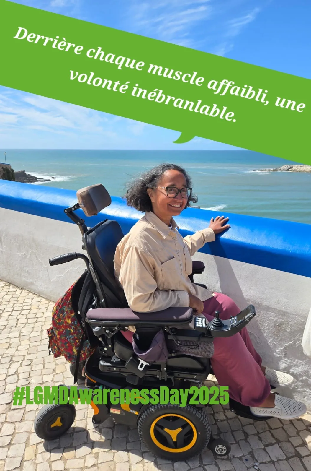 Béa, mobilisée pour le LGMD Awareness Day 2025