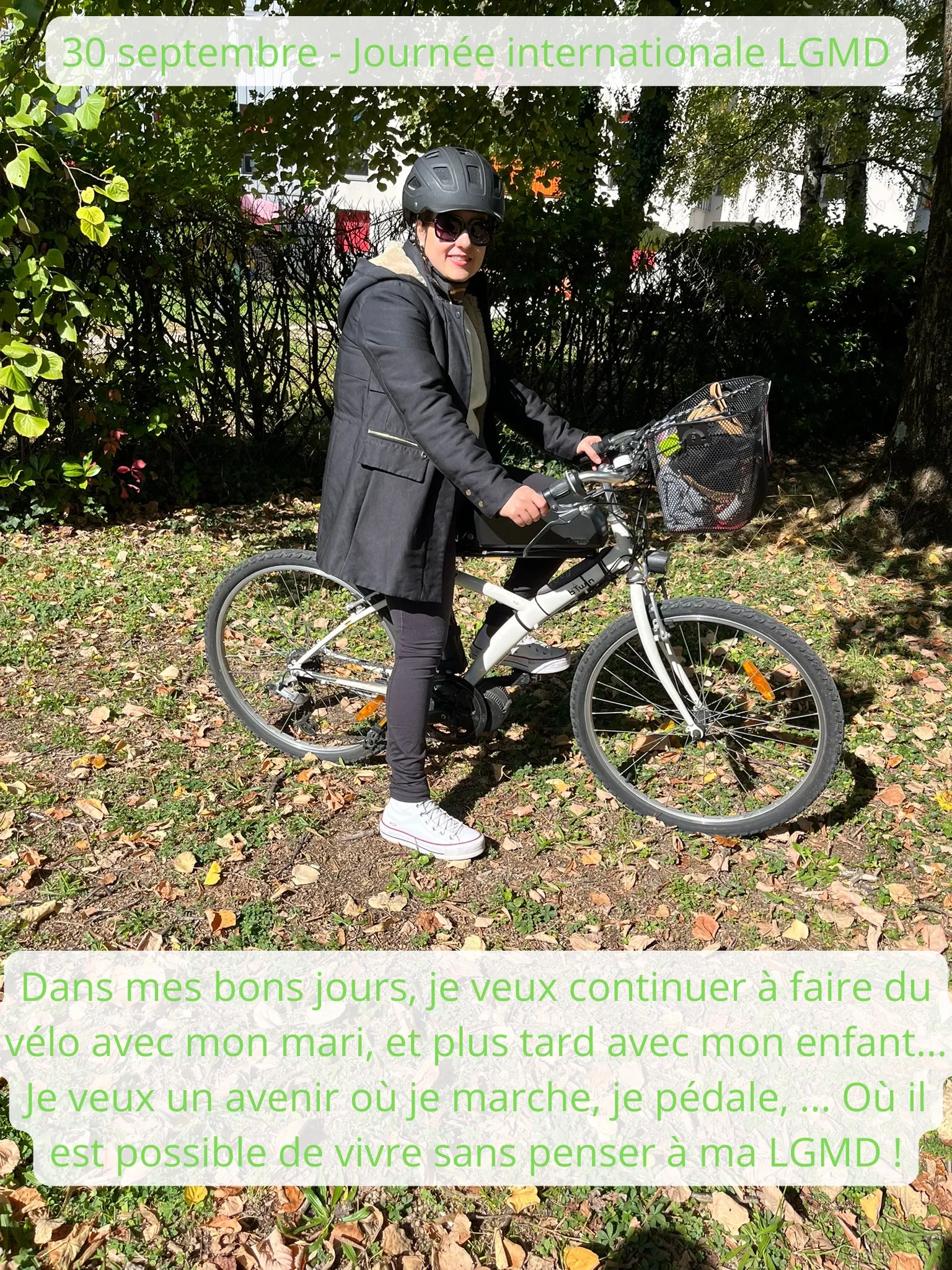 Margaux, mobilisée pour le LGMD Awareness Day 2025