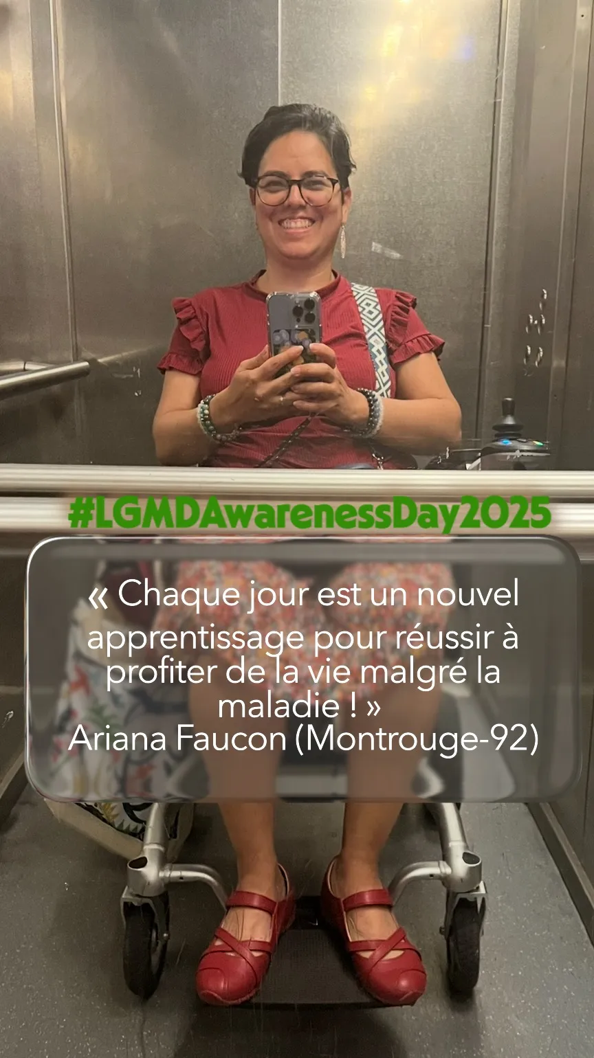 Ariana, mobilisée pour le LGMD Awareness Day 2025
