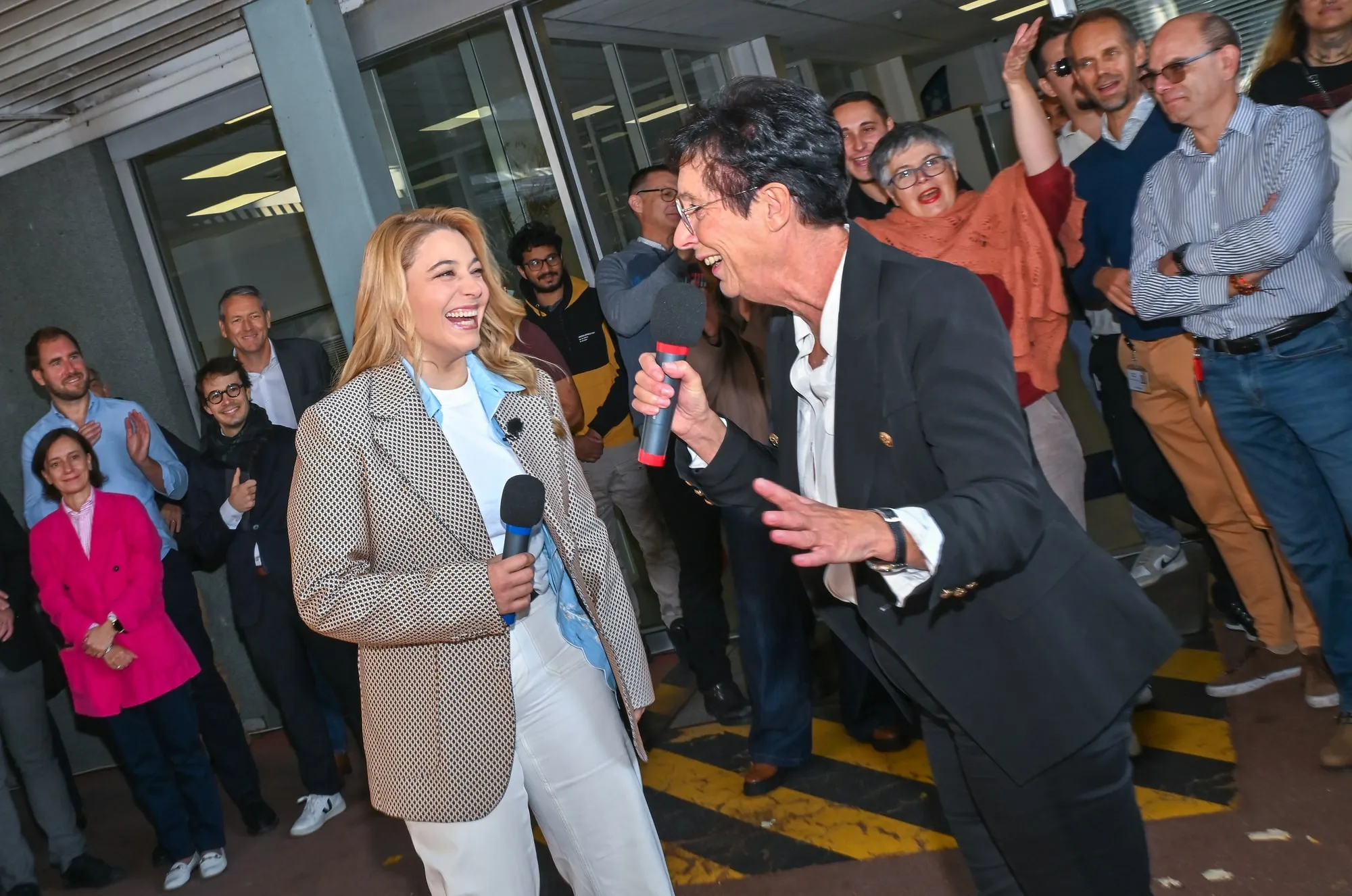 anta accueillie par Laurence Tiennot-Herment et les équipes de l’AFM-Téléthon