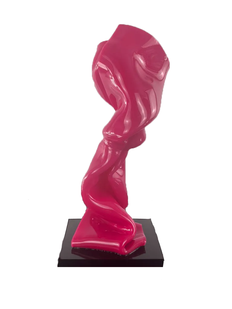 Grande Tombola du Téléthon 2025 : la sculpture " Wrapping Twist Fuschia" de Laurence Jenkell