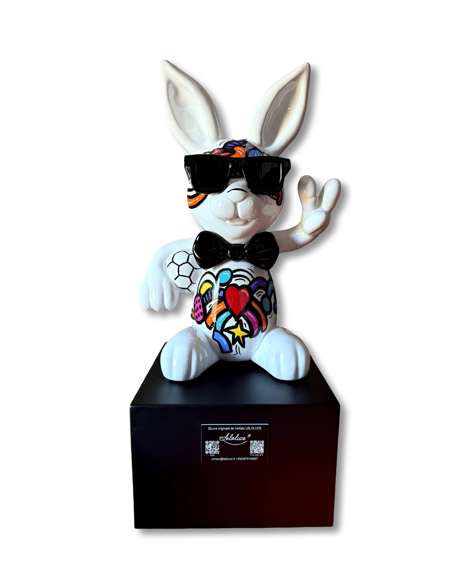 Grande Tombola du Téléthon 2025 : Une sculpture du célèbre " LeloBunny" de Leloluce