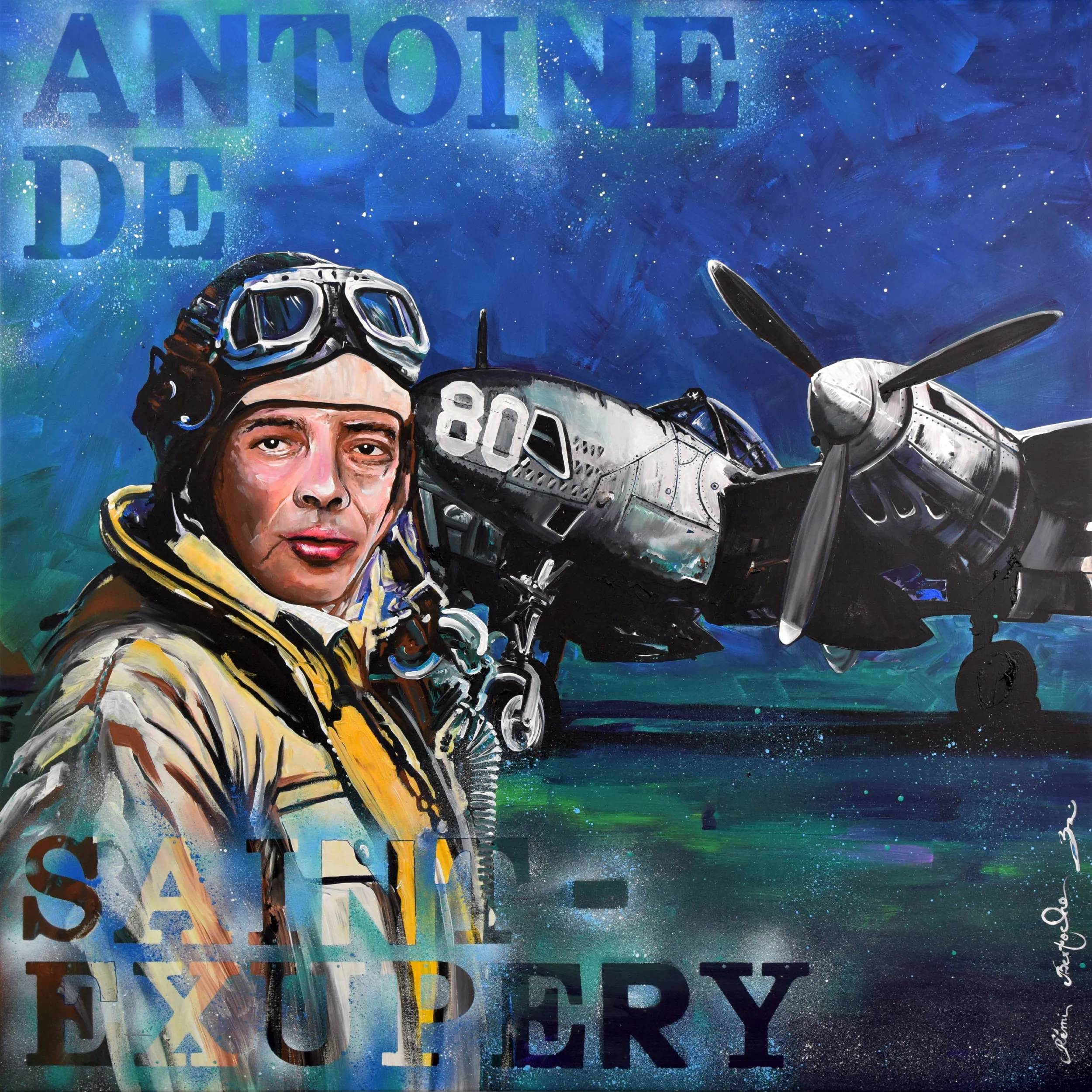 Grande Tombola du Téléthon 2025: La peinture "Saint-Expéry" de Rémi Bertoche