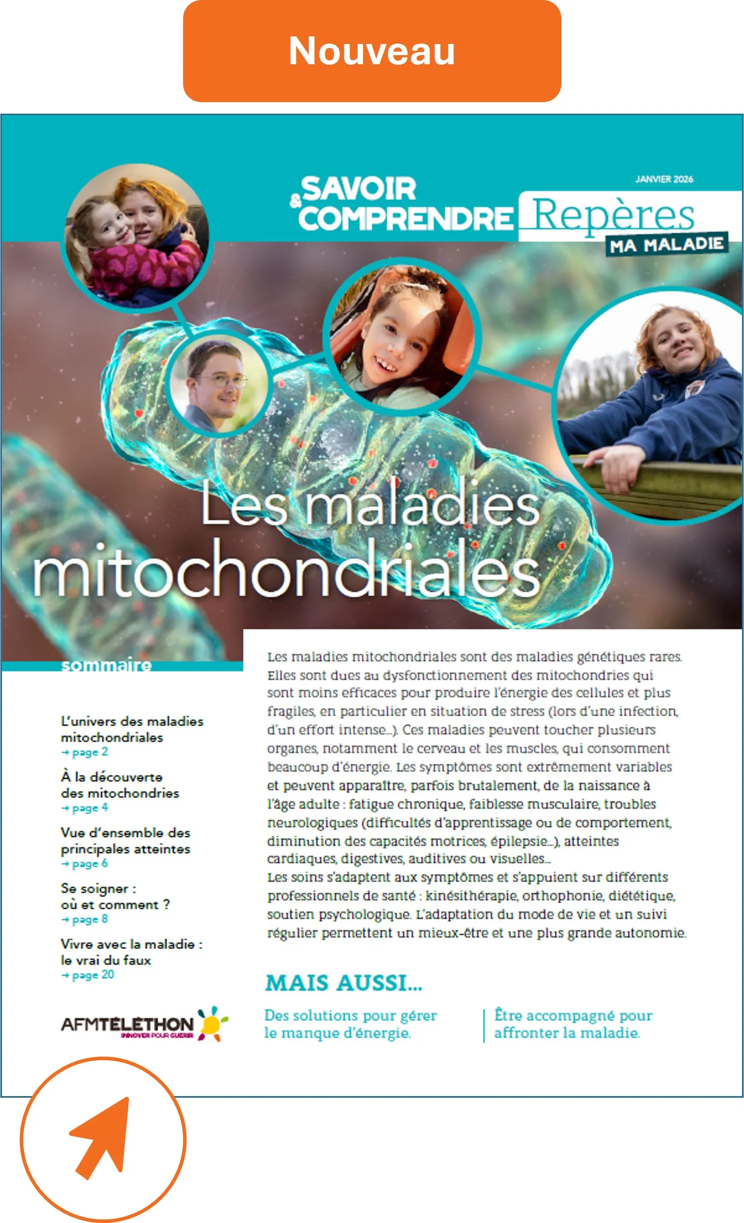 Cover du Repères "Les maladies mitochondriales" Nouveauté