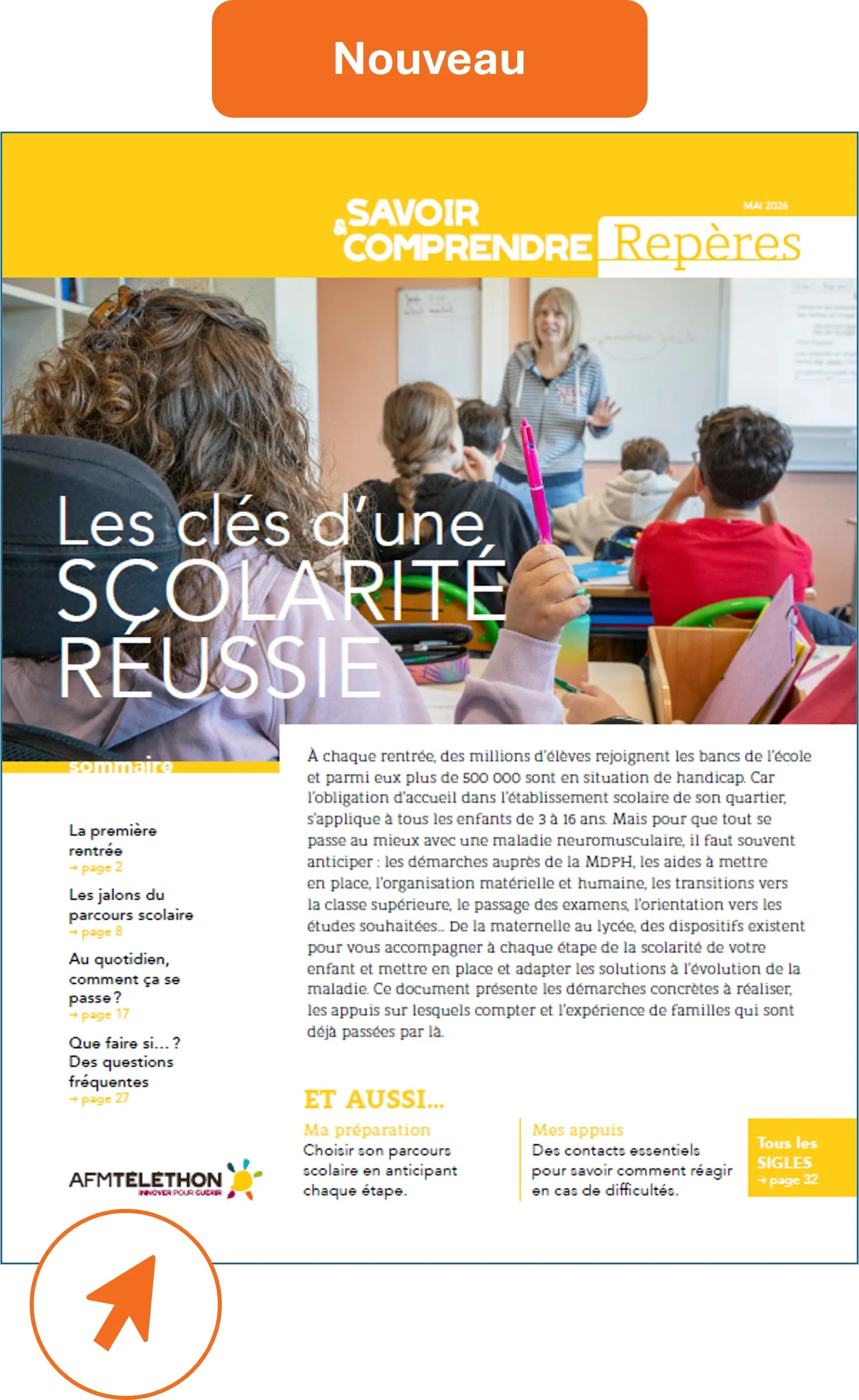 Cover du nouveau Repères : Les clés d'une scolarité réussie