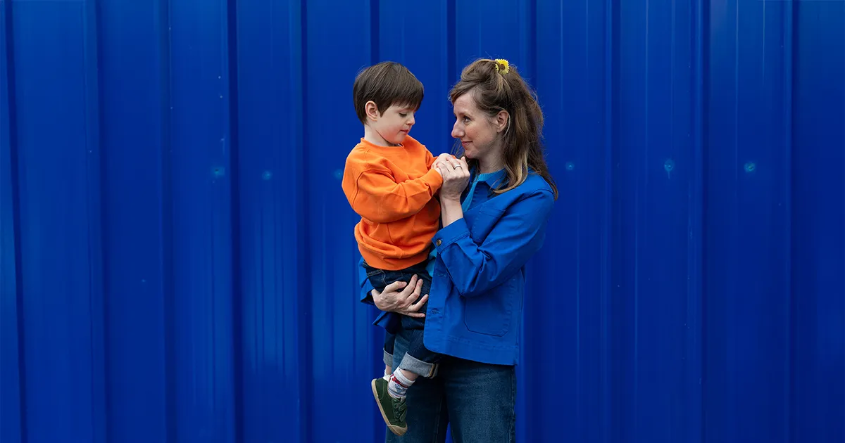 Jean avec sa maman Manon