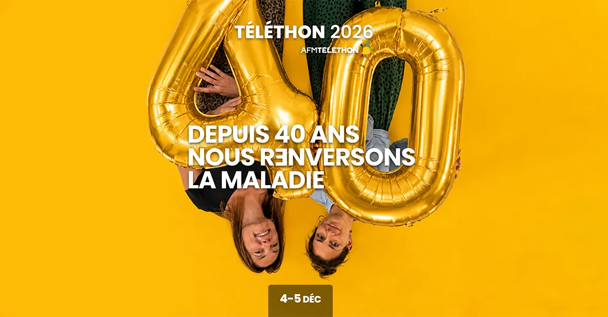 À vous de renverser vos réseaux sociaux pour le 40e Téléthon !