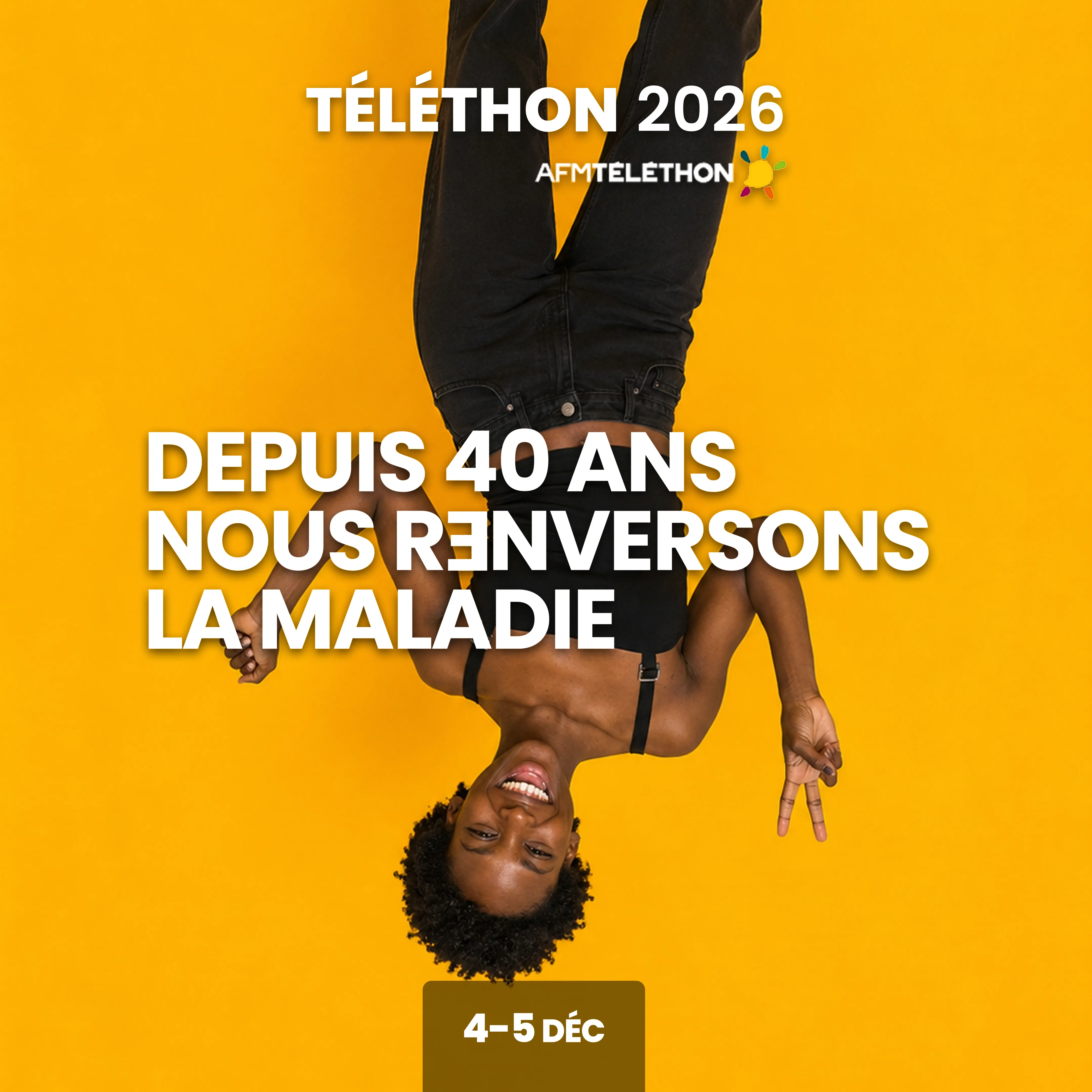 Aperçu du filtre du Téléthon 2026 appliqué à la photo d’une participante