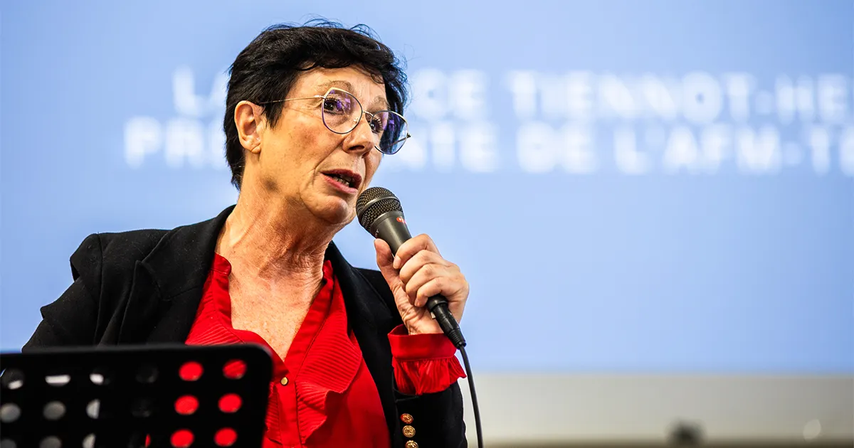 Laurence Tiennot-Herment, présidente de l’AFM-Téléthon, part à la rencontre des bénévoles, donateurs, familles et partenaires partout en France.