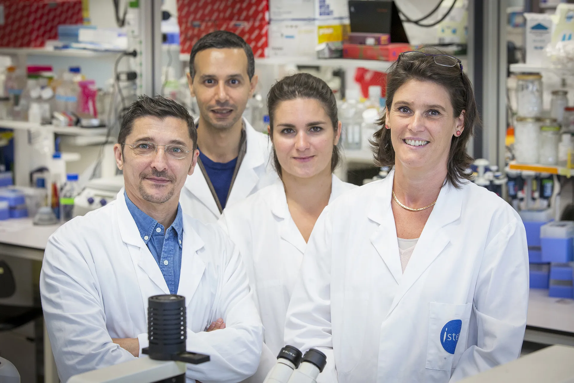 Christelle Monville et son équipe