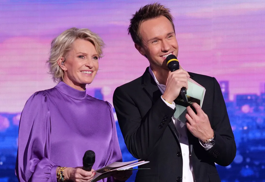 cyril féraud et sophie davant émission vendredi téléthon