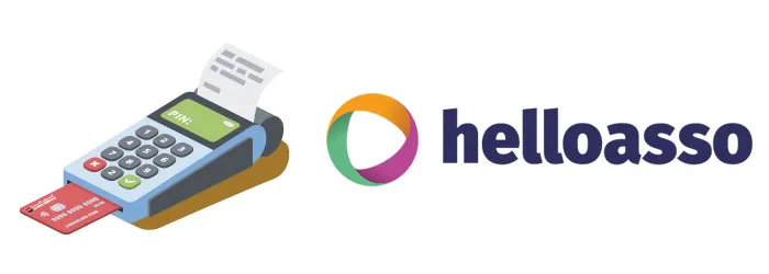 terminal tpe et logo helloasso