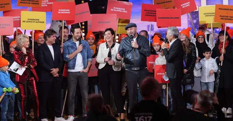 La marche des maladies rares, avec Laurence Tiennot-Herment et Kad Merad
