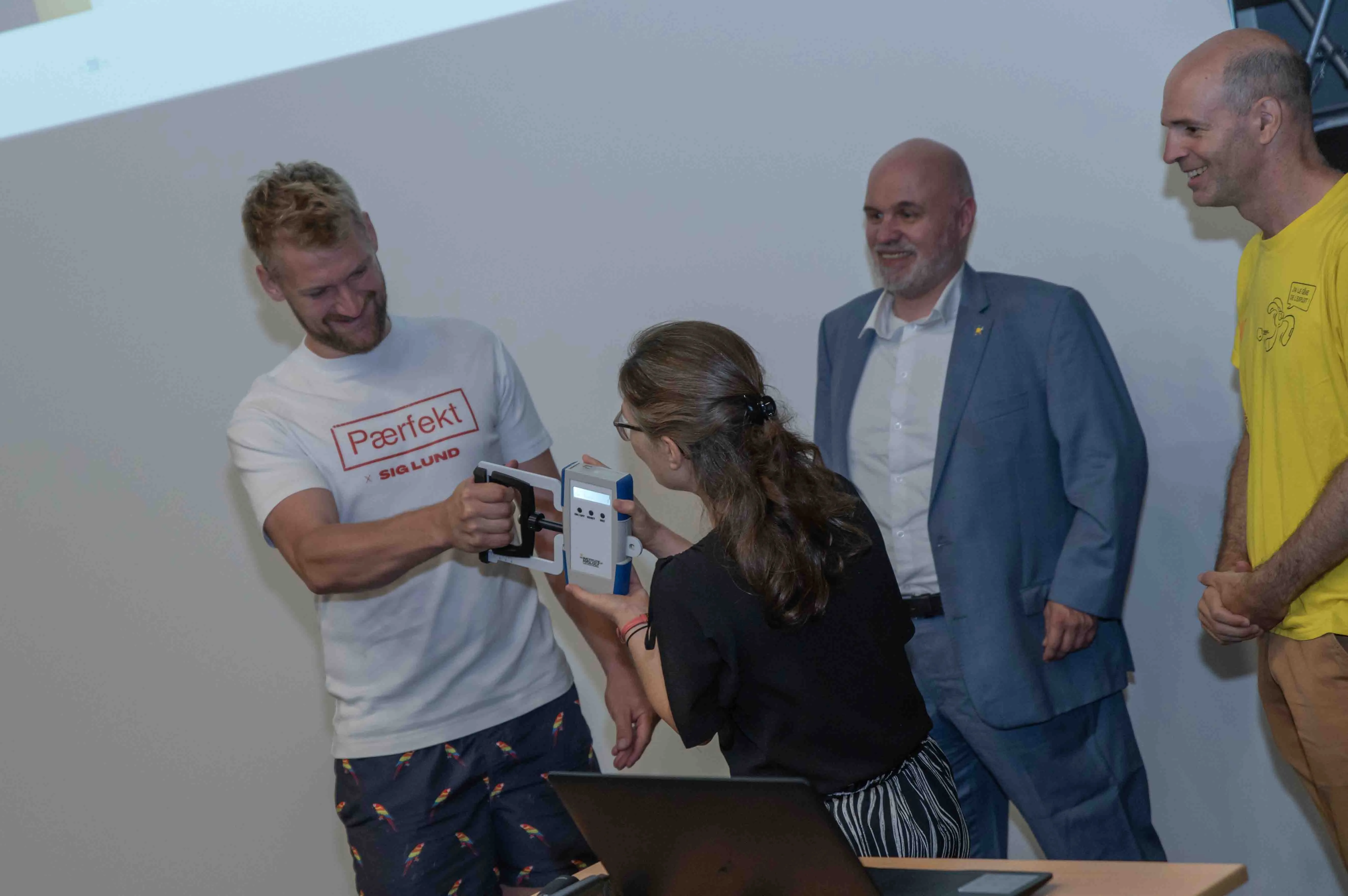 Visite de l'association MuskelsVindfonden à l'Institut de Myologie