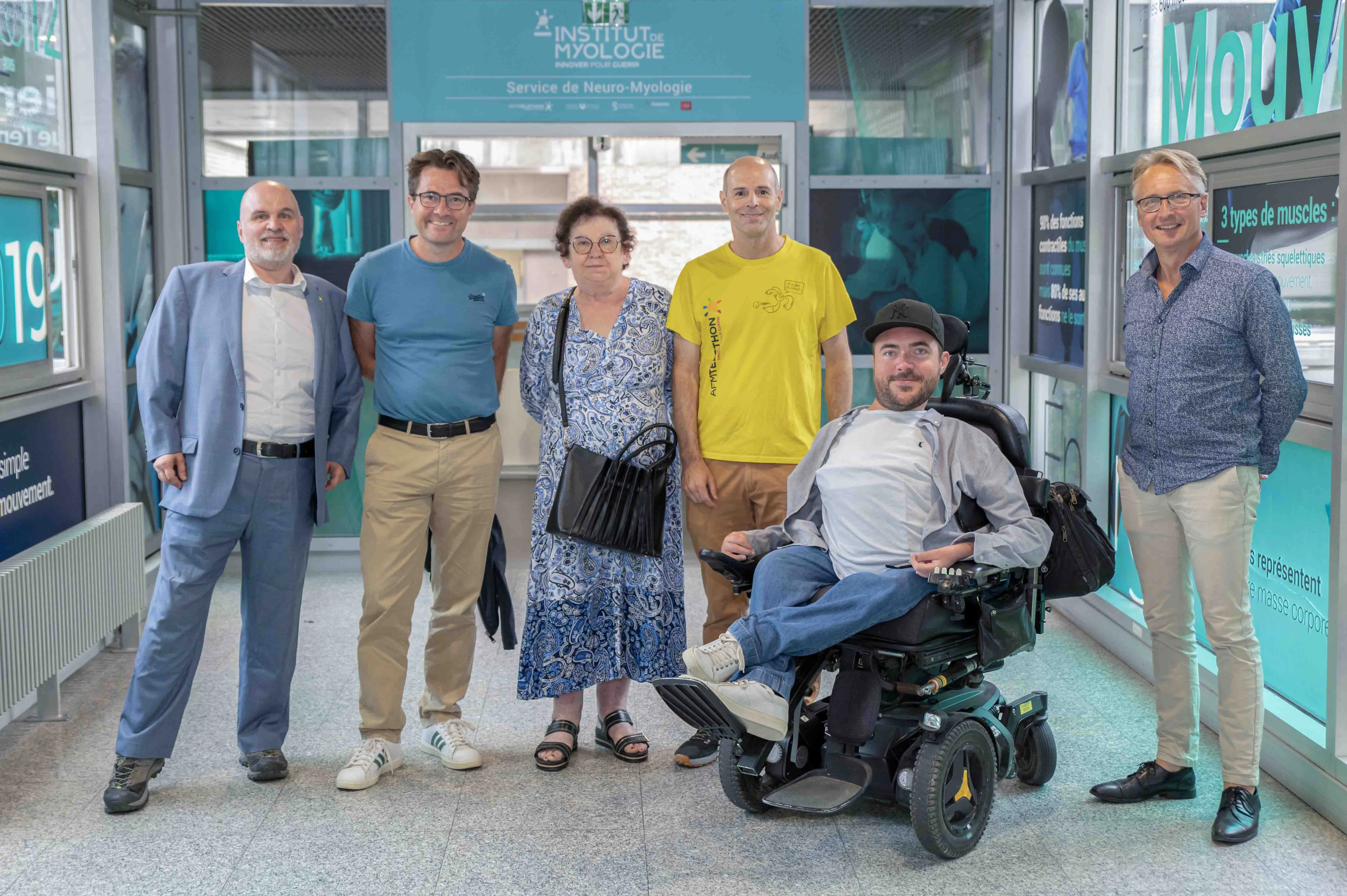 Visite de l'association MuskelsVindfonden à l'Institut de Myologie