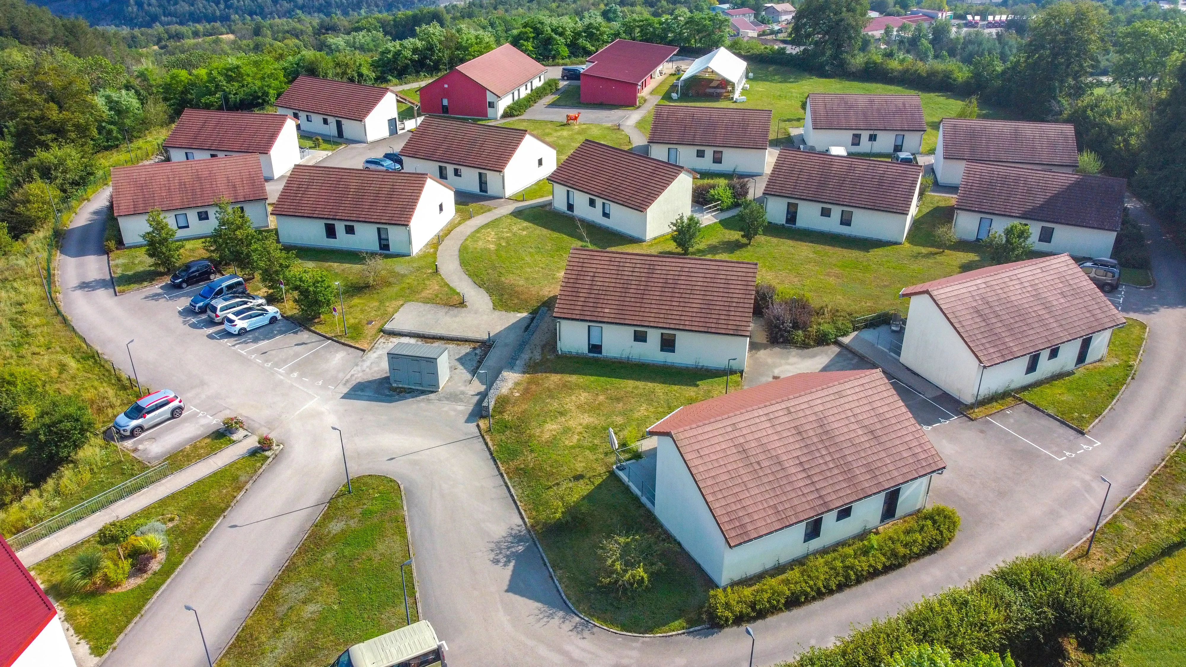 Vue drone du Village Répit Familles Les Cizes