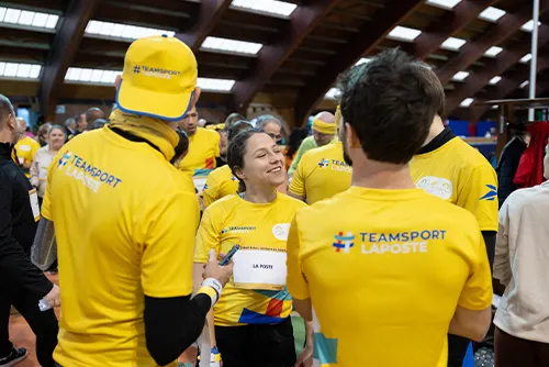 Les salariés du Groupe La Poste à L'INSEP pour le Téléthon