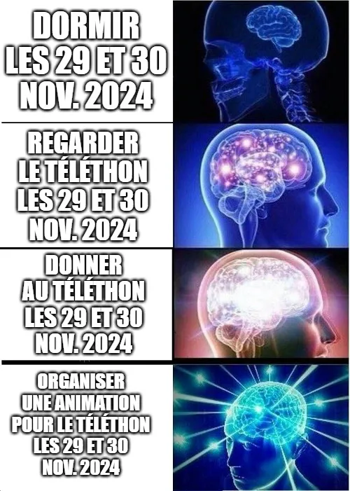mème Téléthon 2024