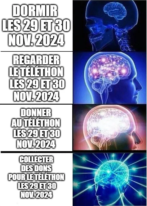 mème Téléthon 2024