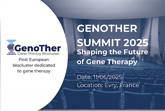 Le 11 juin 2025, Généthon, le laboratoire de l’AFM-Téléthon, co-organise à Évry le GenoTher Summit 2025, un événement scientifique d’envergure internationale qui rassemblera l’écosystème de la thérapie génique autour d’un objectif commun : accélérer le développement et l’industrialisation de traitements innovants pour les maladies rares et au-delà.