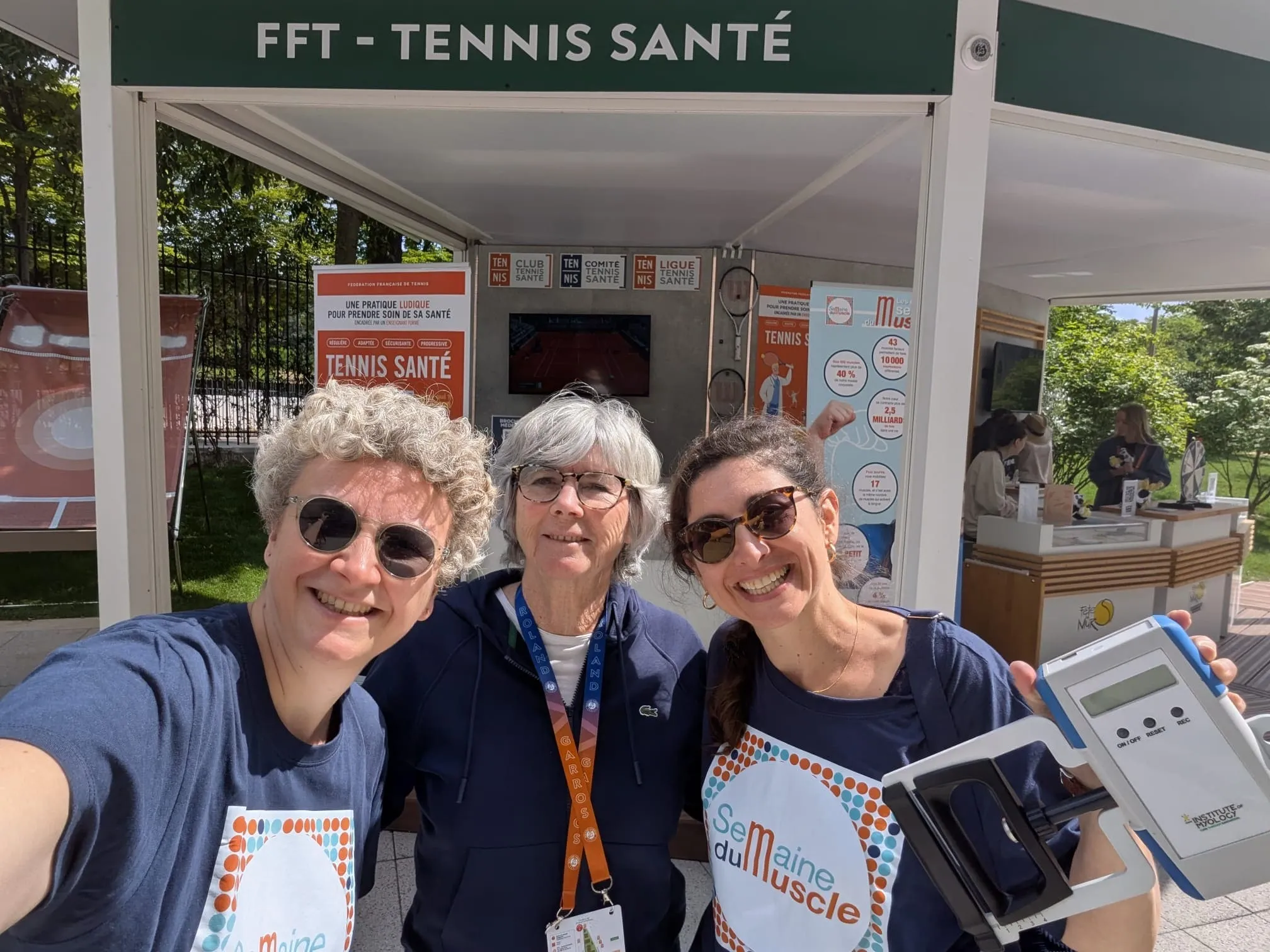 Les équipes de la Semaine du Muscle mobilisées aux côtés de la FFT pour sensibiliser à l’importance du muscle dans la santé.