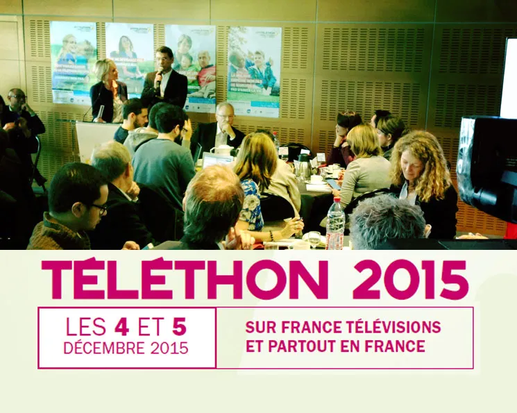 France Télévisions conférence de presse Téléthon 2015