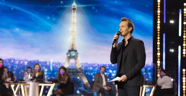 Cyril Feraud sur le plateau du Téléthon