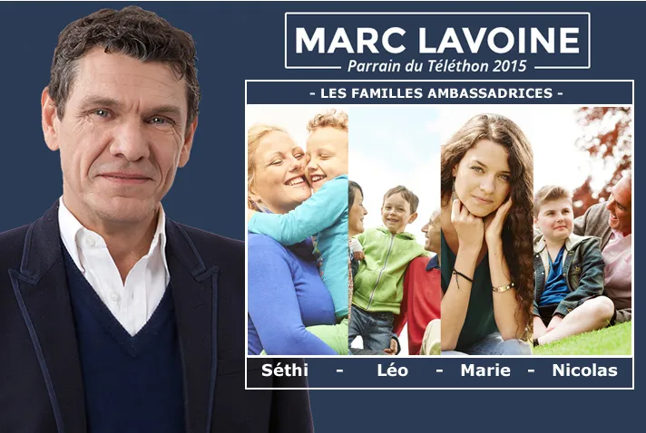 marc lavoine et les familles ambassadrices 2015