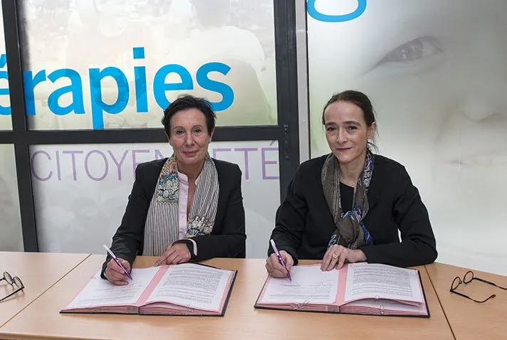 Delphine Ernotte et Laurence Tiennot-Herment prolongent le partenariat AFM/FTV
