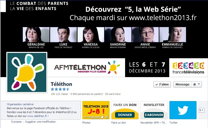 #Telethon 2013 : vous êtes de plus en plus nombreux à nous suivre !