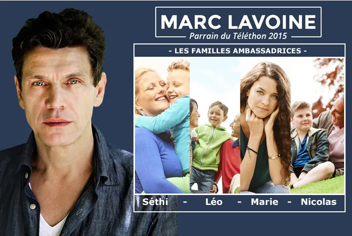 marc lavoine et les familles ambassadrices 2015