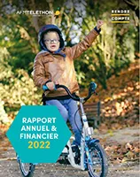 couverture du rapport annuel de l'AFM-Téléthon 2022