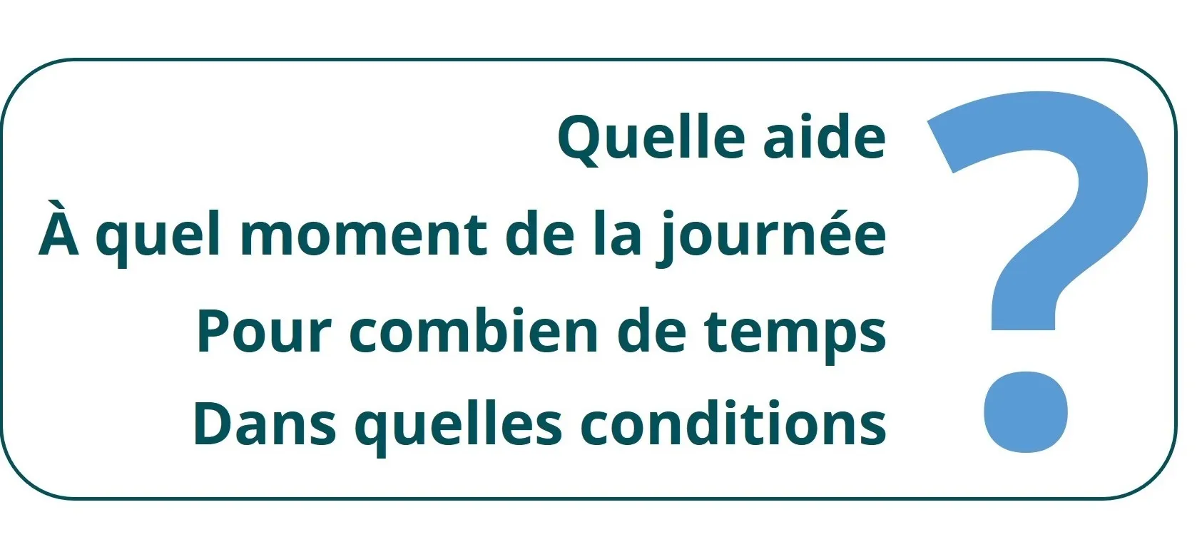 Infographie - Aides humaines : ?