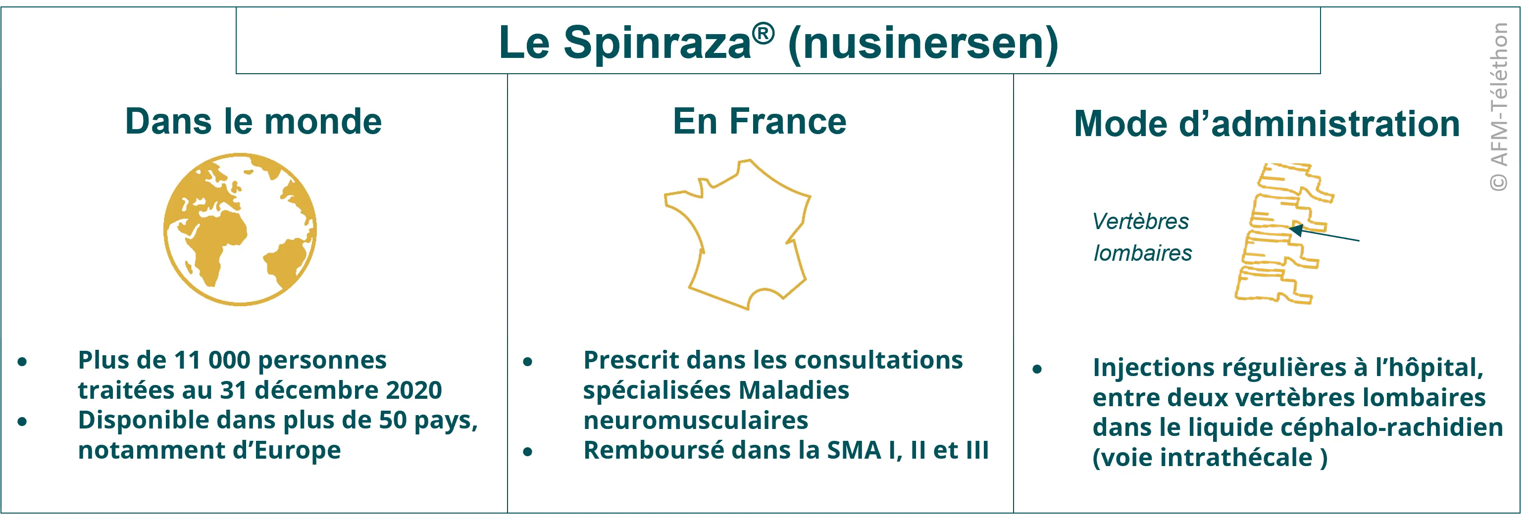 Infographie - Le Spinraza® (nusinersen)